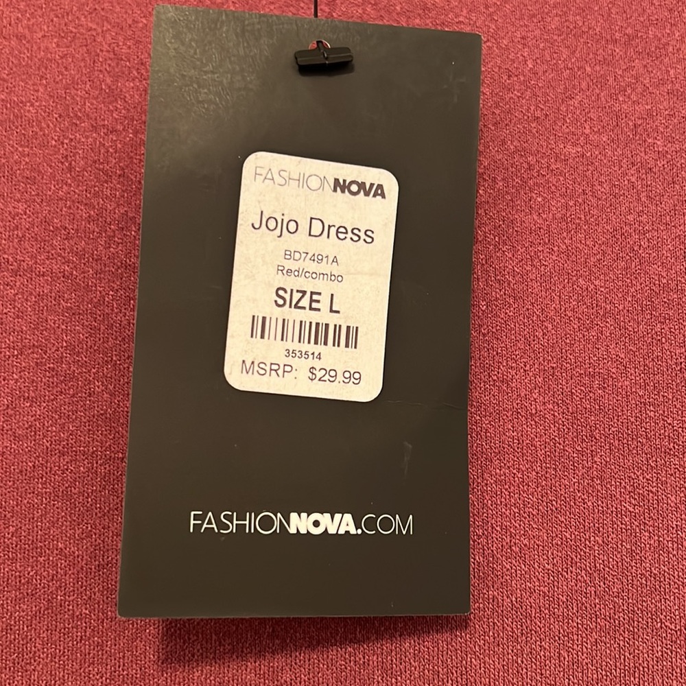 NEW Fashion Nova Women’s JoJo Dress - Size L - Picture 5 of 9